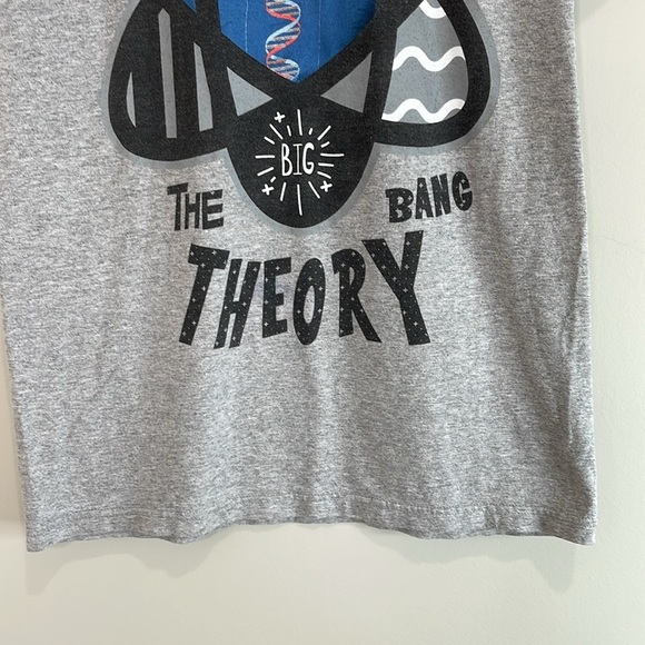 The Big Bang Theory Unisex Atomic Sheldon Gray Graphic T-Shirt Short Sleeves S - Picture 6 of 10